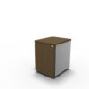 Buc metalico frentes y techo melamina - cajon y archivo
